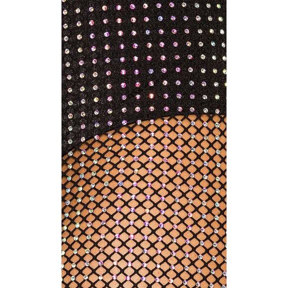 NWT Bronx and Banco Mesh Net Black Webb Long Maxi Dress Size Large - Picture 3 of 8